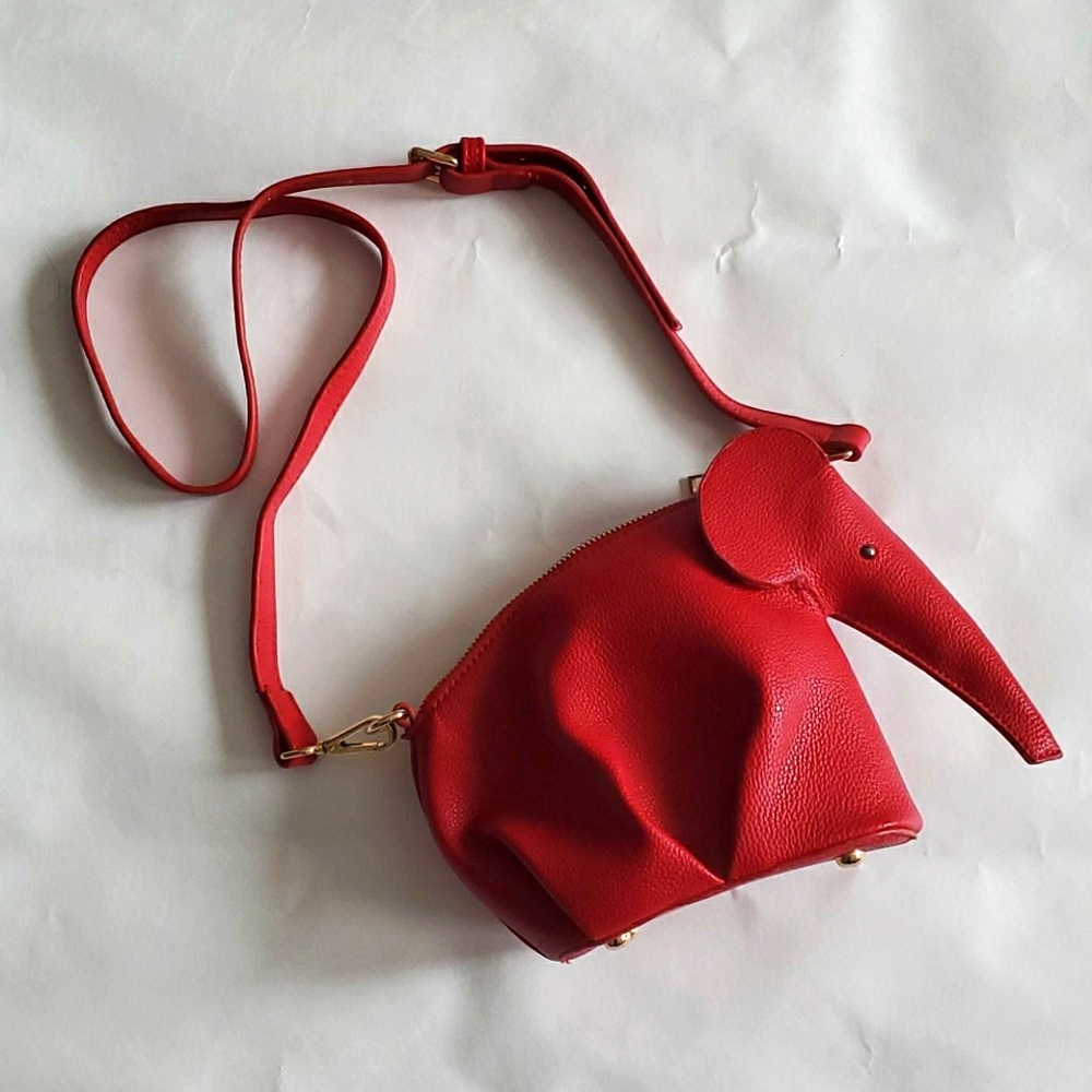 Amiana - Red Elephant Clutch/Purse